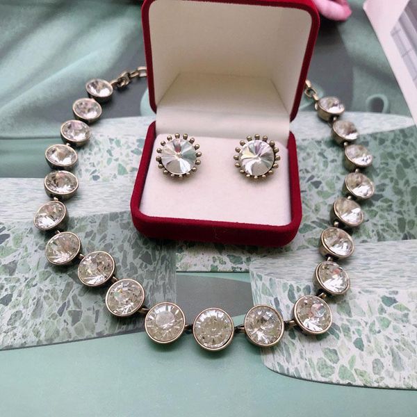 chokers round glass dot crystal necklace vintage antique jewelry for women, Golden;silver
chokers round glass dot crystal necklace vintage antique jewelry for women, Golden;silver