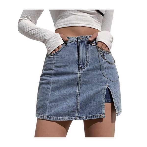 skirts women a-line skirt split bag hip thin denim mini summer casual style faldas ladies high waist saia feminina, Black
skirts women a-line skirt split bag hip thin denim mini summer casual style faldas ladies high waist saia feminina, Black