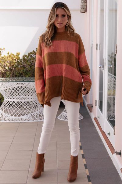 women's sweaters arrival jumper sweater long sleeve loose striped pullovers women knitwear autumn winter pull o1lz, White;black
women's sweaters arrival jumper sweater long sleeve loose striped pullovers women knitwear autumn winter pull o1lz, White;black