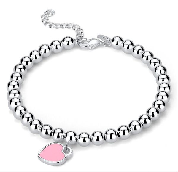 love bracelet original fashion classic 925 sterling silver love heart bracelet multicolor optional woman jewelry holiday gift, Black
love bracelet original fashion classic 925 sterling silver love heart bracelet multicolor optional woman jewelry holiday gift, Black