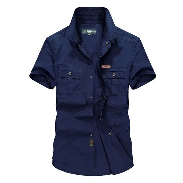 shirts summer men's fashion casual short sleeve shirt cotton male military style shirt camisa male 210714, White;black
shirts summer men's fashion casual short sleeve shirt cotton male military style shirt camisa male 210714, White;black