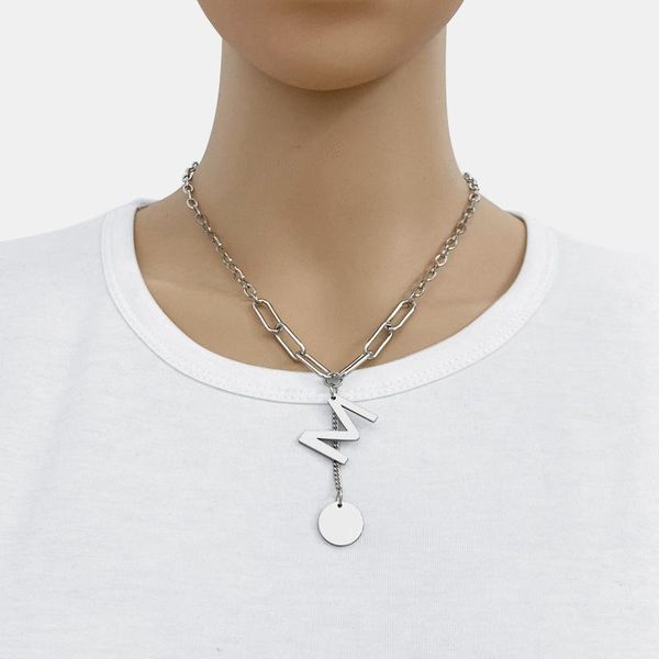 chains d letter titanium steel necklace female hip-hop all-match m pendant sweater chain hundred matching accessories, Silver
chains d letter titanium steel necklace female hip-hop all-match m pendant sweater chain hundred matching accessories, Silver