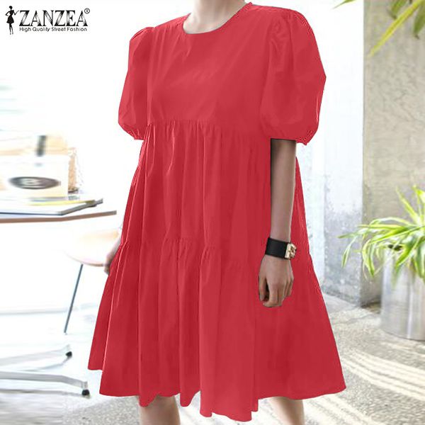 dresses fashion short sleeve dress women's summer ruffle sundress casual knee length vestidos female solid robe plus size, Black;gray
dresses fashion short sleeve dress women's summer ruffle sundress casual knee length vestidos female solid robe plus size, Black;gray