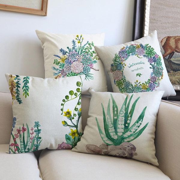 tropical african succulents home decoration cushion cover sofa throw pillow watercolor pastoral green plants case cushion/decorative
tropical african succulents home decoration cushion cover sofa throw pillow watercolor pastoral green plants case cushion/decorative