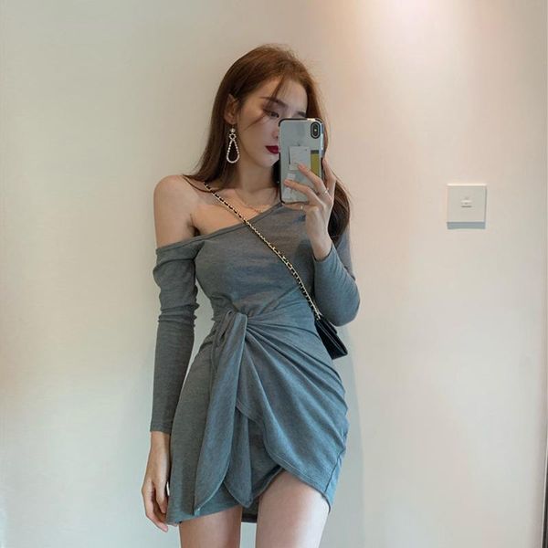 club style women's clothing fashion brand bandage bodycon mini-dress korean long sleeve black evening party dresses autumn casual, Black;gray
club style women's clothing fashion brand bandage bodycon mini-dress korean long sleeve black evening party dresses autumn casual, Black;gray