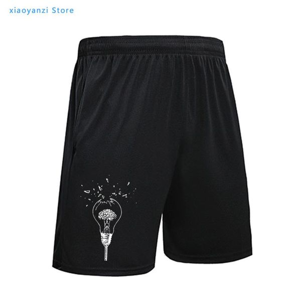 brain shorts your mind creative design soft breathable black sportswear pants broken light bulb short men's, White;black
brain shorts your mind creative design soft breathable black sportswear pants broken light bulb short men's, White;black