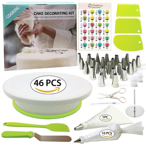 cake decorating tip sets 46pcs pastry bag confectionery accessories nozzle stainless cream turntablebaking tools d7787# baking &
cake decorating tip sets 46pcs pastry bag confectionery accessories nozzle stainless cream turntablebaking tools d7787# baking &
