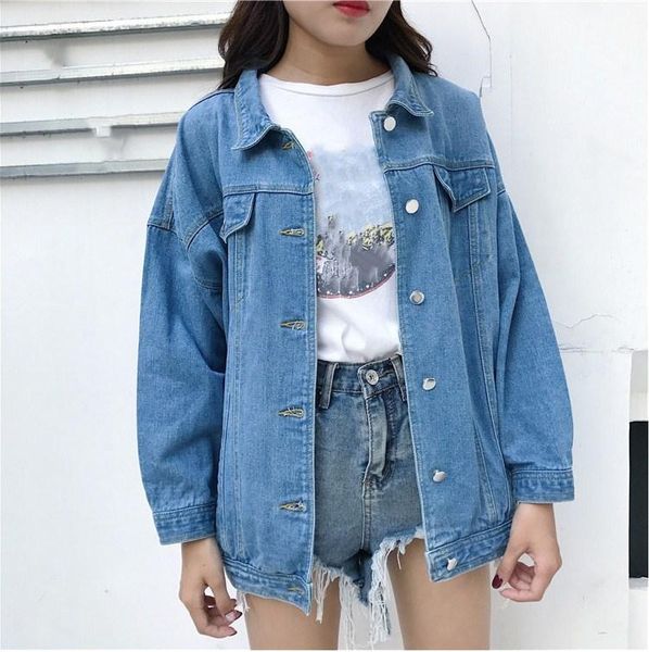 women's jackets spring autumn bomber streetwear jacket women long sleeve denim short outerwear pockets casual loose single breasted jea, Black;brown
women's jackets spring autumn bomber streetwear jacket women long sleeve denim short outerwear pockets casual loose single breasted jea, Black;brown