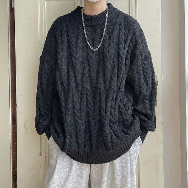 men's sweaters japanese solid sweater men o-neck 2021 winter fashion vintage grunge preppy style casual loose versatile, White;black
men's sweaters japanese solid sweater men o-neck 2021 winter fashion vintage grunge preppy style casual loose versatile, White;black