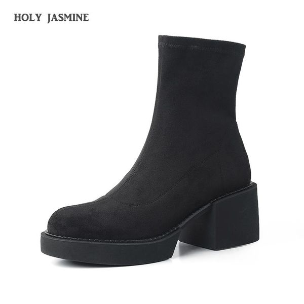 boots 2021 autumn black color 6.5cm square heels socks women stretch fabric elastic round toe shoes ankle boot woman size 34-41
boots 2021 autumn black color 6.5cm square heels socks women stretch fabric elastic round toe shoes ankle boot woman size 34-41