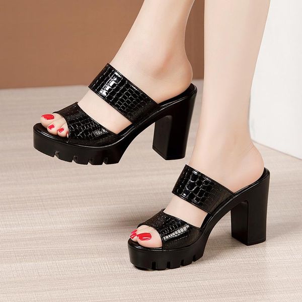 sandals open toe women summer 2021 platform thick heel patent leather chunky heels women's shoes, Black
sandals open toe women summer 2021 platform thick heel patent leather chunky heels women's shoes, Black