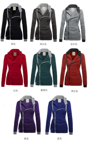 women's hoodies & sweatshirts contrast color casual slopping zipper long sleeve fleece hooded pullover sweatshirt 20fw women clo ydq9, Black
women's hoodies & sweatshirts contrast color casual slopping zipper long sleeve fleece hooded pullover sweatshirt 20fw women clo ydq9, Black