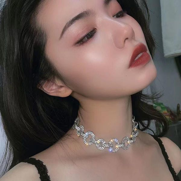 chokers korean fashion rhinestone round cross necklace collarbone chain women's bridal statement wedding banquet crystal jewelr, Golden;silver
chokers korean fashion rhinestone round cross necklace collarbone chain women's bridal statement wedding banquet crystal jewelr, Golden;silver