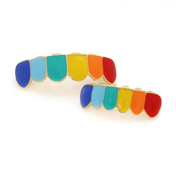 hip hop gold tekashi 69 rainbow teeth grillz bottom colorful grills dental halloween vampire teeth grill set 212 r2, Black
hip hop gold tekashi 69 rainbow teeth grillz bottom colorful grills dental halloween vampire teeth grill set 212 r2, Black