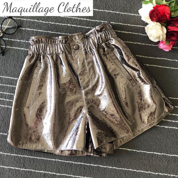 women's pants & capris europe style brand design real leather short high-rise b369, Black;white
women's pants & capris europe style brand design real leather short high-rise b369, Black;white