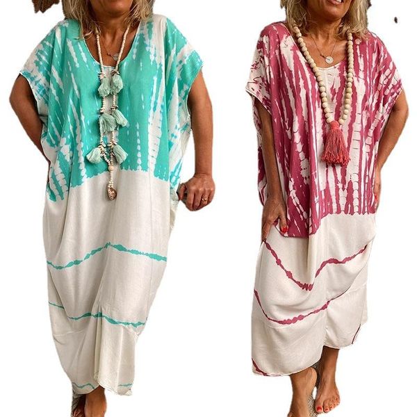 women's swimwear loose color contrast bikini cover-ups tunic striped summer beach dress elegant women wear swim suit cover up, White;black
women's swimwear loose color contrast bikini cover-ups tunic striped summer beach dress elegant women wear swim suit cover up, White;black