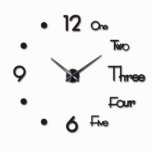 acrylic sticker diy wall clock large quartz living room needle digital home decor clocks
acrylic sticker diy wall clock large quartz living room needle digital home decor clocks
