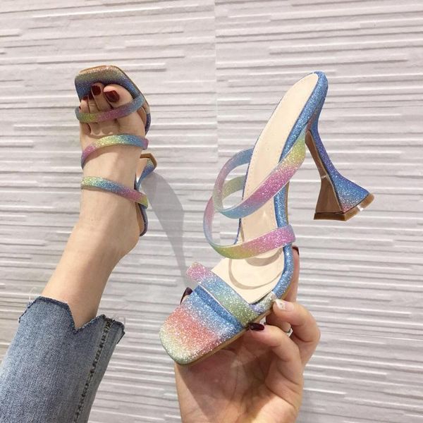 slippers 2021 nian style europe and america spool heels high heel fashion color women's, Black
slippers 2021 nian style europe and america spool heels high heel fashion color women's, Black