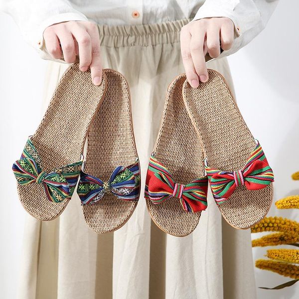 slippers suihyung women summer shoes flax bohemia bow-knot casual flat slides ladies sandals female comfortable linen flip flops, Black
slippers suihyung women summer shoes flax bohemia bow-knot casual flat slides ladies sandals female comfortable linen flip flops, Black