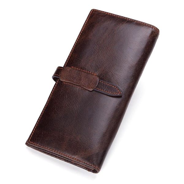 wallets retro classic extraordinary quality men's real cowhide leather oil waxed long multifunction wallet, Red;black
wallets retro classic extraordinary quality men's real cowhide leather oil waxed long multifunction wallet, Red;black