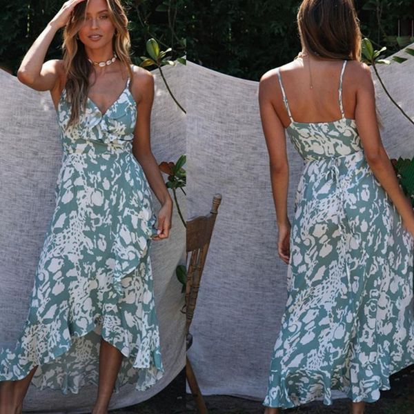 casual dresses fashion summer sleeveless dress for women 2021 style v-neck strap floral print bohemian beach holiday robe femme, Black;gray
casual dresses fashion summer sleeveless dress for women 2021 style v-neck strap floral print bohemian beach holiday robe femme, Black;gray