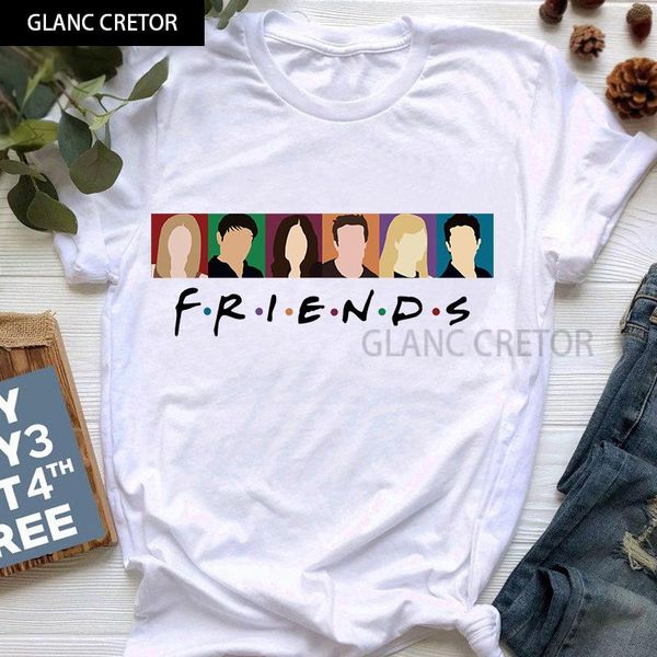 women's t-shirt summer vintage graphic streetwear clothe friends tshirt women t shirt harajuku cartoon tee female, White
women's t-shirt summer vintage graphic streetwear clothe friends tshirt women t shirt harajuku cartoon tee female, White