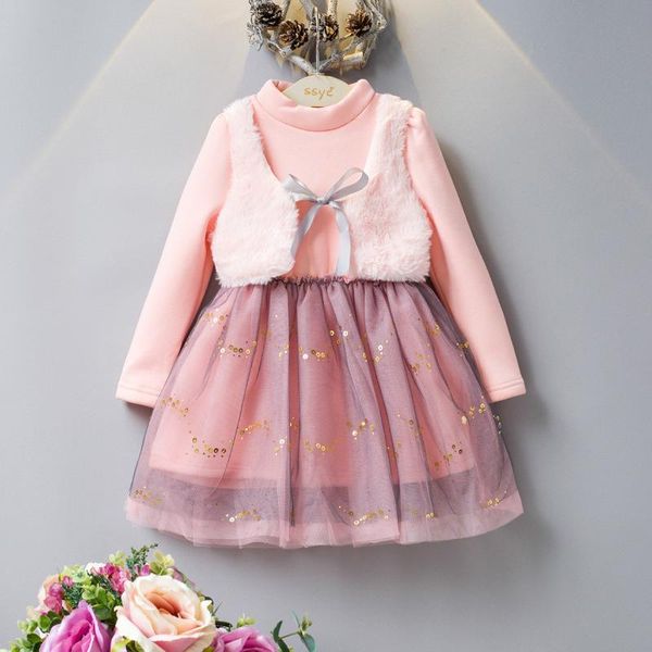 girl's dresses girls autumn winter korean princess dress pink bow stitching polka dot sequined mesh 3-7 y kids clothes plus velvet, Red;yellow
girl's dresses girls autumn winter korean princess dress pink bow stitching polka dot sequined mesh 3-7 y kids clothes plus velvet, Red;yellow
