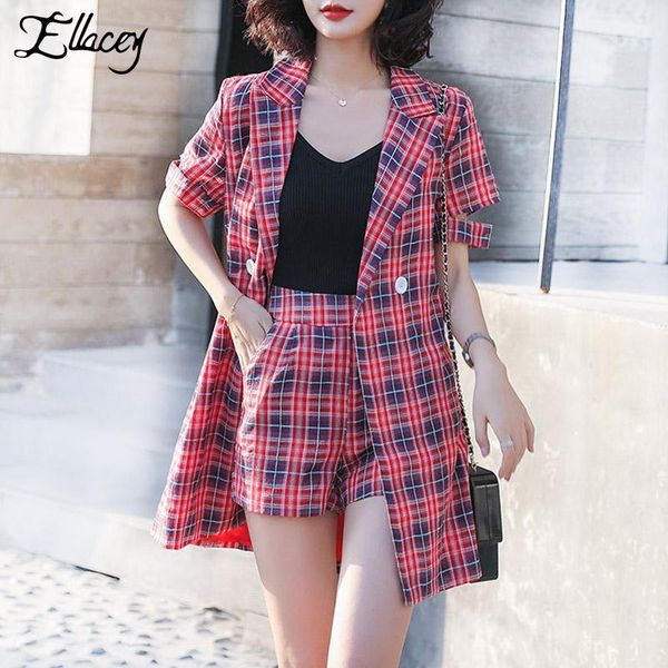 ellacey plaid blazer vest and shorts suit female 2021 summer casual three piece set korean fashion elegant lady 3 pcs women's two pants, White
ellacey plaid blazer vest and shorts suit female 2021 summer casual three piece set korean fashion elegant lady 3 pcs women's two pants, White
