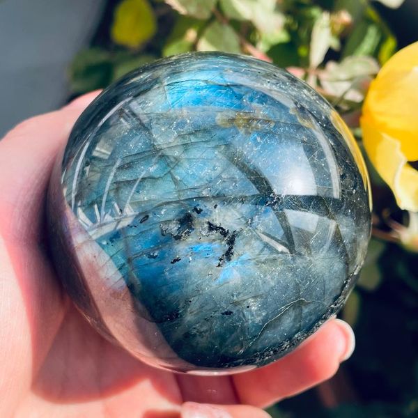 decorative objects & figurines high-quality goods natural labradorite crystal ball energy stone gemstone great for meditation home decor
decorative objects & figurines high-quality goods natural labradorite crystal ball energy stone gemstone great for meditation home decor
