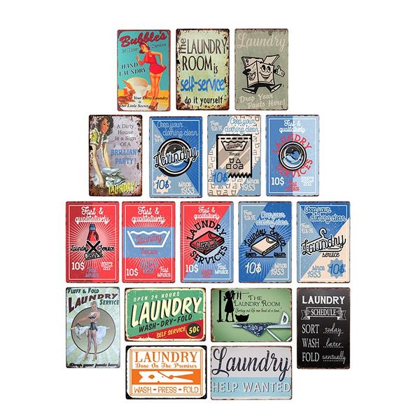 fifties comic style retro laundry sign wall decor metal vintage plaque poster laundry room decor plate 20x30cm 
fifties comic style retro laundry sign wall decor metal vintage plaque poster laundry room decor plate 20x30cm