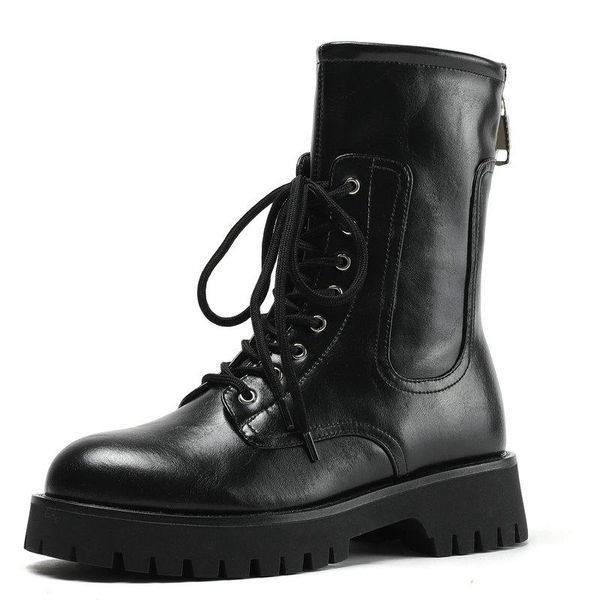 boots genuine leather combat women platform lace up zip luxury ankle booties fashion thick low heels shoes woman plus size 43, Black
boots genuine leather combat women platform lace up zip luxury ankle booties fashion thick low heels shoes woman plus size 43, Black