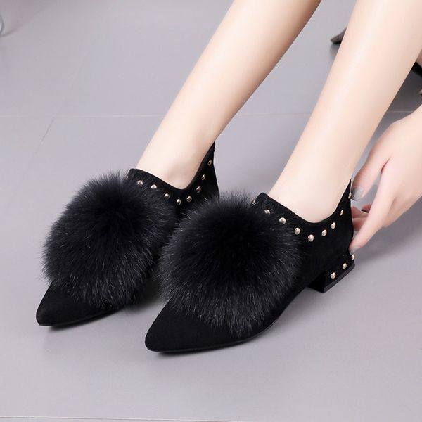 swonco winter warm shoes women fur ball slip on loafer 2021 velvet fur snowboots pointed winter flats shoes comfortable, Black
swonco winter warm shoes women fur ball slip on loafer 2021 velvet fur snowboots pointed winter flats shoes comfortable, Black
