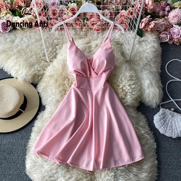 women solid dress v-neck a-line high waist sleeveless spaghetti strap knee-length vintage summer fashion woman dresses casual, Black;gray
women solid dress v-neck a-line high waist sleeveless spaghetti strap knee-length vintage summer fashion woman dresses casual, Black;gray