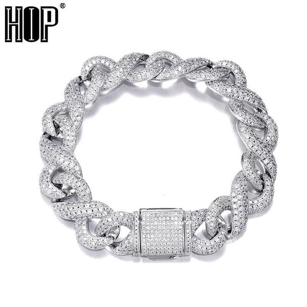 hip hop 16mm iced out cuban link prong chain copper + cubic zirconia stones bracelet for women men jewelry box buckle link,, Black
hip hop 16mm iced out cuban link prong chain copper + cubic zirconia stones bracelet for women men jewelry box buckle link,, Black