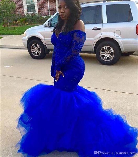 plus size royal blue mermaid prom dresses long sleeve black girl lace tutu african lady formal evening gowns
plus size royal blue mermaid prom dresses long sleeve black girl lace tutu african lady formal evening gowns