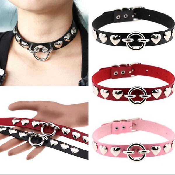 pendant necklaces goth belt heart spike choker collar chain pu leather necklace women gothic jewelry wholesale punk, Silver
pendant necklaces goth belt heart spike choker collar chain pu leather necklace women gothic jewelry wholesale punk, Silver