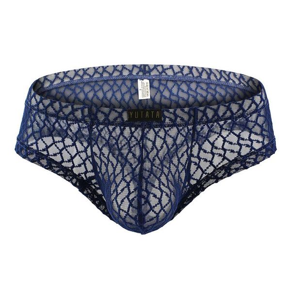 underpants men boxers super soft and comfortable underwear mesh sheer transparent low rise men's boxer shorts exotic, Black;white