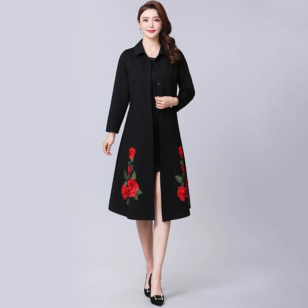 women's trench coats windbreaker spring autumn plus size slim single breasted ladies long coat turn down collar casual outerwear female, Tan;black
women's trench coats windbreaker spring autumn plus size slim single breasted ladies long coat turn down collar casual outerwear female, Tan;black