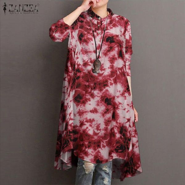 women long sleeve tie dye shirt autumn fashion printed blouse gradient color tunic blusas female loose chemise 7 women's blouses & shir, White 
women long sleeve tie dye shirt autumn fashion printed blouse gradient color tunic blusas female loose chemise 7 women's blouses & shir, White