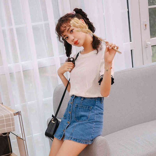 skirts denim high waist a-line mini women summer arrivals single button pockets blue jean style saia jeans fzjx, Black
skirts denim high waist a-line mini women summer arrivals single button pockets blue jean style saia jeans fzjx, Black