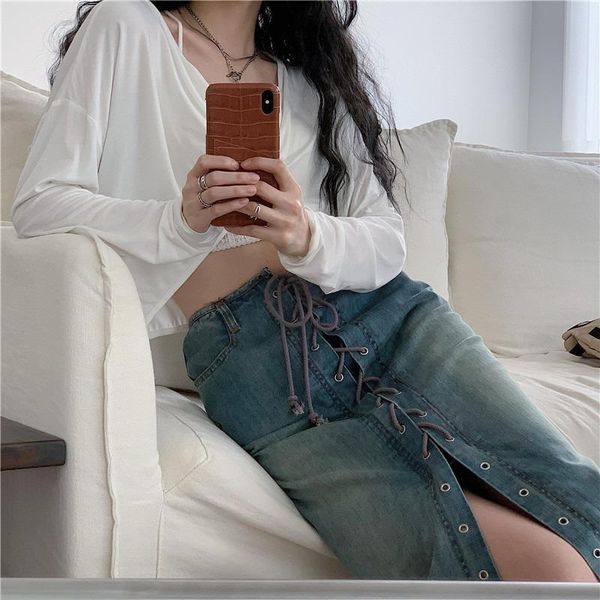 skirts retro strap high waist fishtail cowboy bust straight skirt temperament long for women fashion spring and autumn, Black
skirts retro strap high waist fishtail cowboy bust straight skirt temperament long for women fashion spring and autumn, Black