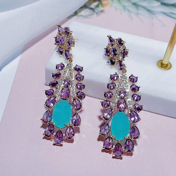 hoop & huggie bilincolor cubic zirconia fashion cute purple earring for women wedding party jewelry, Golden;silver
hoop & huggie bilincolor cubic zirconia fashion cute purple earring for women wedding party jewelry, Golden;silver
