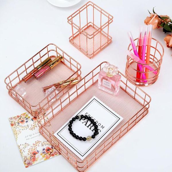 storage baskets rose gold metal basket scandinavian deskjewelry cosmetic organizer office stationery finishing holder
storage baskets rose gold metal basket scandinavian deskjewelry cosmetic organizer office stationery finishing holder