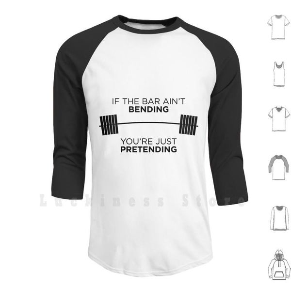 men's hoodies & sweatshirts if the bar ain't bending , you're just pretending hoodie long sleeve lifting weightlifting powerl, Black
men's hoodies & sweatshirts if the bar ain't bending , you're just pretending hoodie long sleeve lifting weightlifting powerl, Black