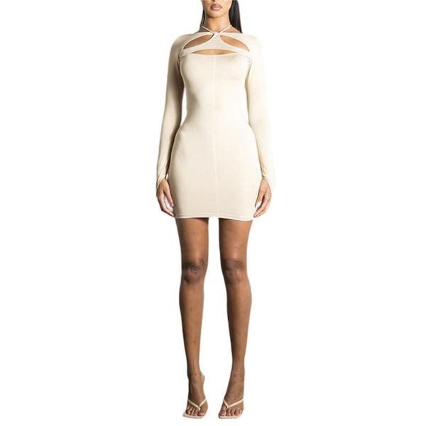 casual dresses 2021 high street women close-fitting dress apricot solid color long sleeve hollow out s/ / l, Black;gray
casual dresses 2021 high street women close-fitting dress apricot solid color long sleeve hollow out s/ / l, Black;gray