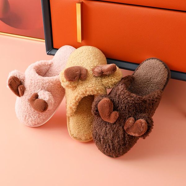 slippers 2021 winter warm women men fuzzy faux fur house shoes with memory foam indoor slides cartoon antlers home, Black
slippers 2021 winter warm women men fuzzy faux fur house shoes with memory foam indoor slides cartoon antlers home, Black