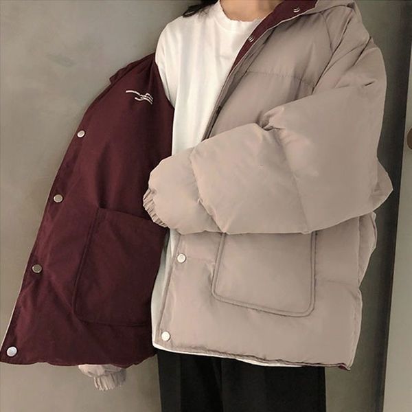 women's jackets double-sided cotton padded jacket, large winter , hong kong style, korea, simple, warm coat, 2021, Black;brown
women's jackets double-sided cotton padded jacket, large winter , hong kong style, korea, simple, warm coat, 2021, Black;brown