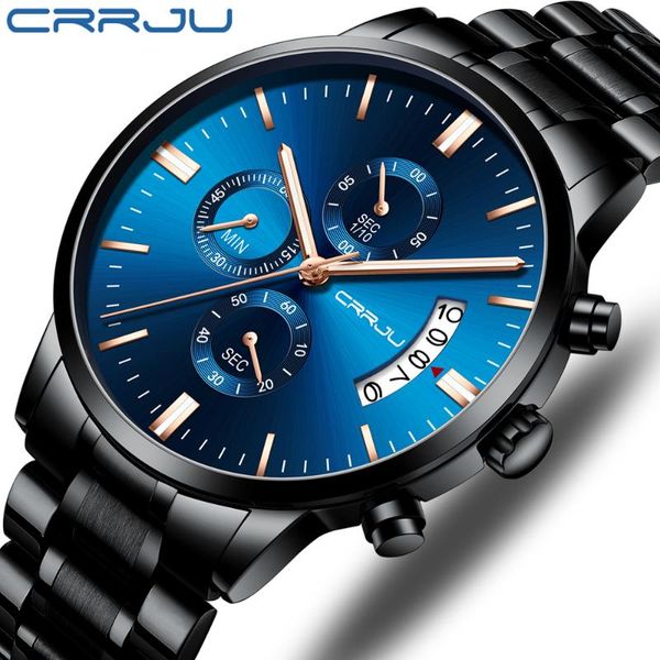 wristwatches crrju mens watches male luminous fashion stainless steel waterproof clock chronograph relogio masculino, Slivery;brown
wristwatches crrju mens watches male luminous fashion stainless steel waterproof clock chronograph relogio masculino, Slivery;brown