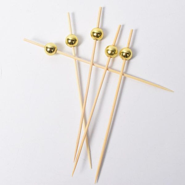 forks 100 pcs 12 cocktail picks creative round beads appetizer fruit toothpicks party supplies (golden)
forks 100 pcs 12 cocktail picks creative round beads appetizer fruit toothpicks party supplies (golden)