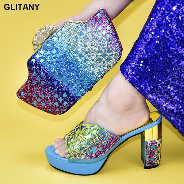 dress shoes latest african wedding and bag set decorated with rhinestone nigerian women sets high heels, Black
dress shoes latest african wedding and bag set decorated with rhinestone nigerian women sets high heels, Black
